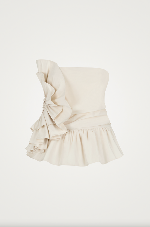 Ruffled Grace Off-Shoulder